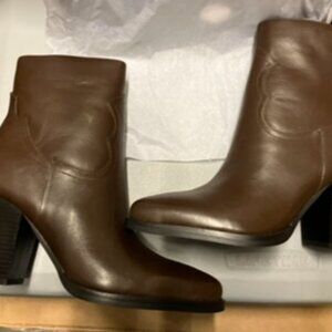 Nine West Taytay Women's Block Heel Dress Ankle Boots Size 7 M